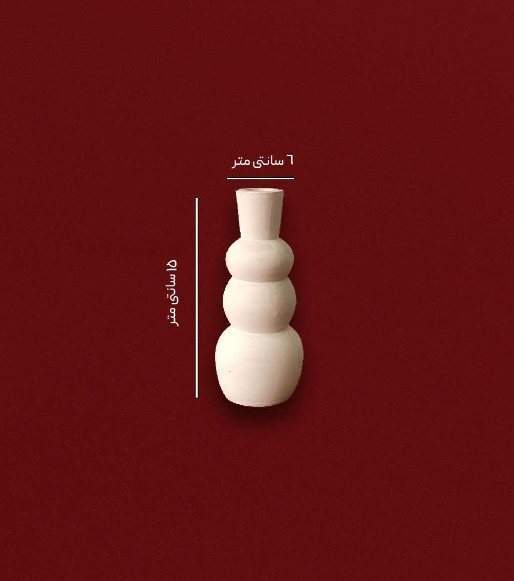  ابعاد گلدان طرح لپه ای 