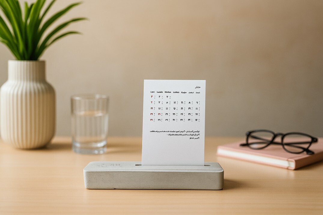  تقویم مینمال رومیزی 
