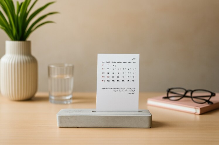 تقویم مینمال رومیزی